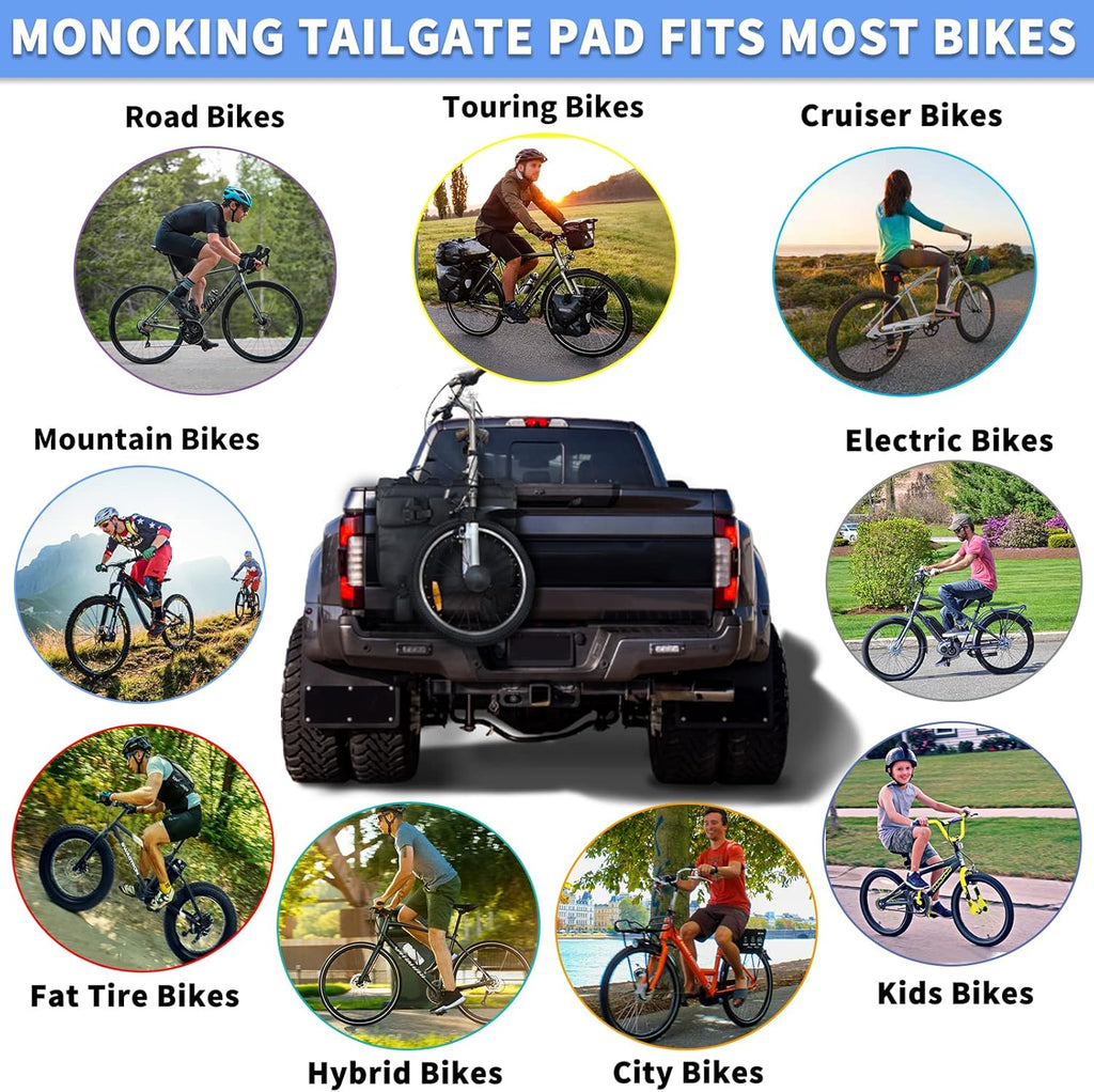 Tailgate Bike Pads with Tool Pocket, 21" Wide Pack of 2 N902943