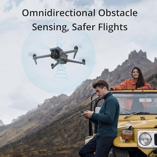 Drone with Dual Primary Cameras, 46-Min Max Flight Time, Omnidirectional Obstacle Sensing, 48MP Photos, 4K/60fps HDR W214