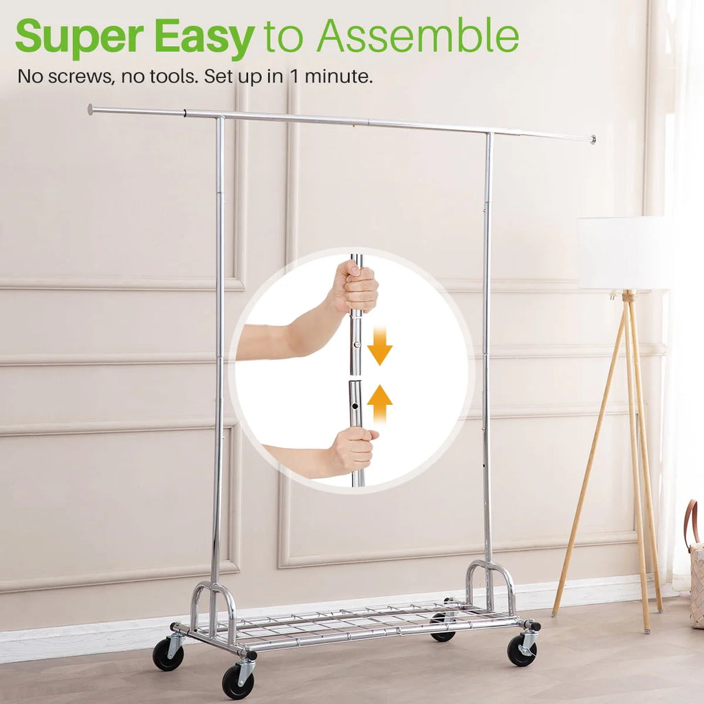 450 lbs Clothing Rack with Shelves C740