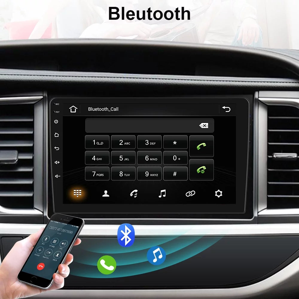 Android 12 Double 2 Din Car Stereo Radio 10.1'' HD Touch Screen 1080P Car Multimedia Player Head Unit Bluetooth WIFI GPS FM Receiver with Rearview Camera C3644
