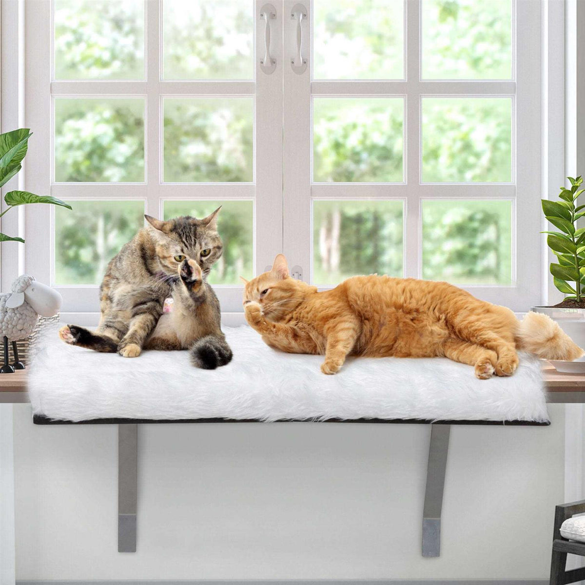 Cat Window Perch & Windowsill Bed with Soft Cushion B158398