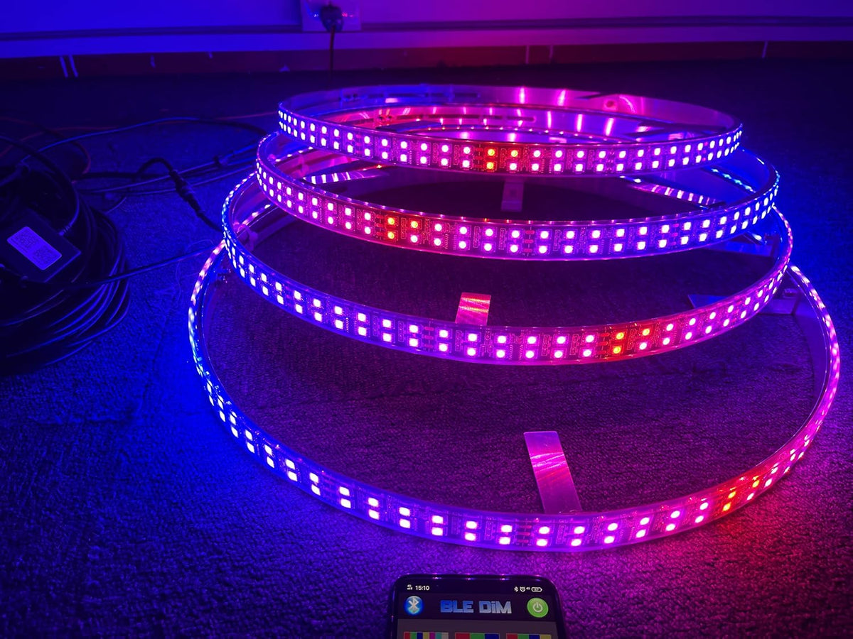 17.5'' Double Row LED Wheel Ring Light IP68 Bluetooth A360