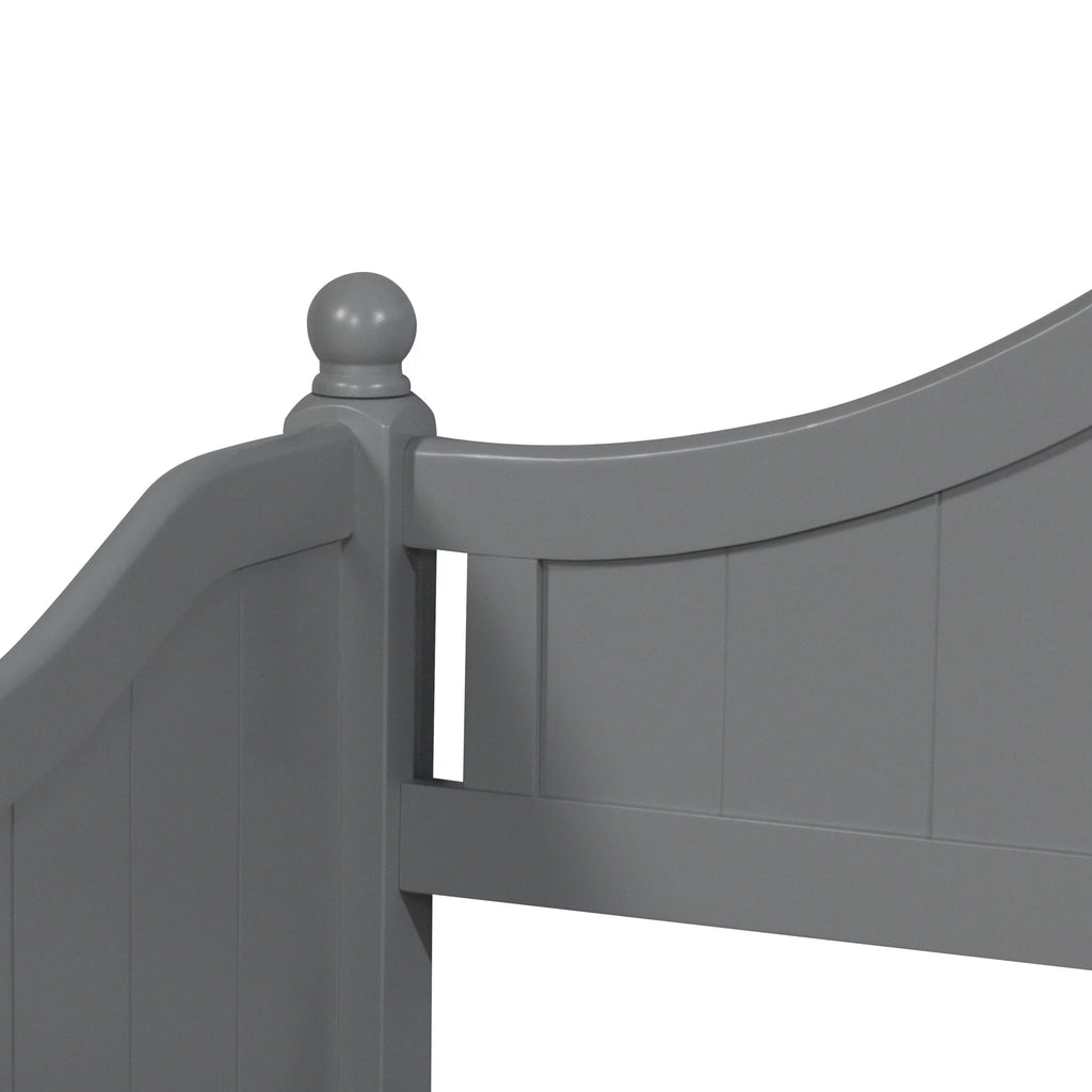 Gray Wood Daybed with Trundle U1663