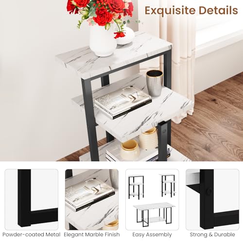 Faux Marble 3 Piece Coffee Table Set F733443