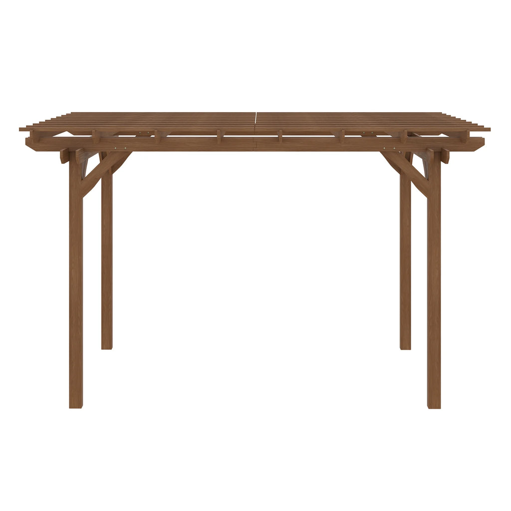 12' x 10' Wooden Pergola Outdoor Gazebo W6804