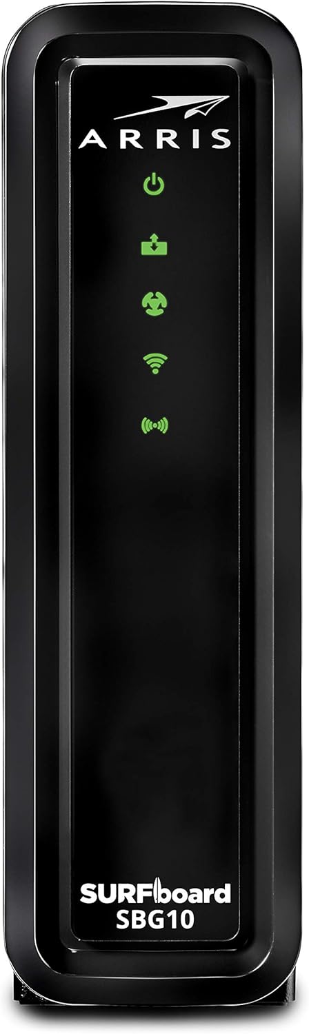 DOCSIS 3.0 Cable Modem & AC1600 Dual Band Wi-Fi Router (black) Pack of 2 E463262
