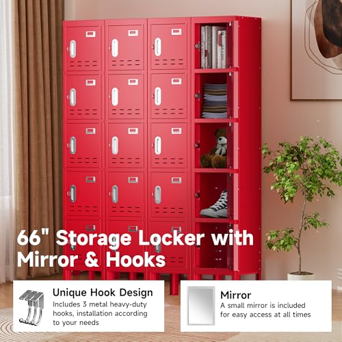 Blue 5 Doors Steel Locker Storage Cabinet W62279