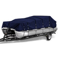 900D Waterproof Pontoon Boat Cover with Windproof Metal Buckle Straps N181336