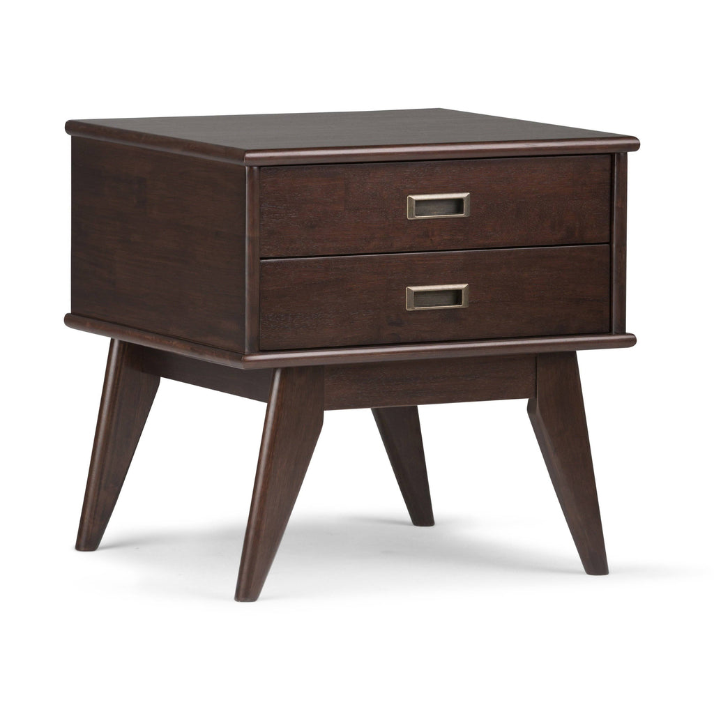Walnut Brown Mid-Century Side Table U9913