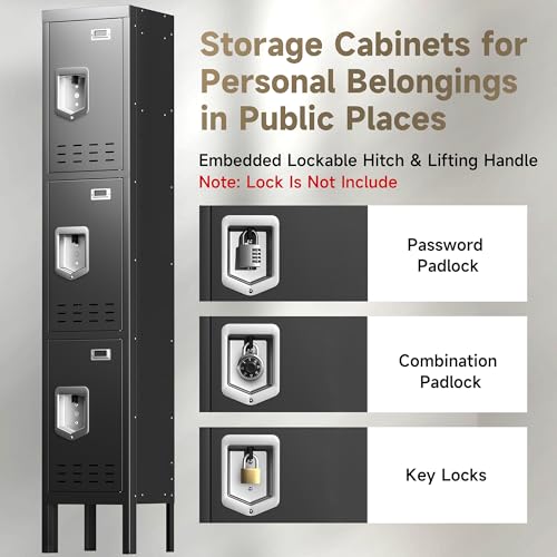 Blue 5 Doors Steel Locker Storage Cabinet W62279