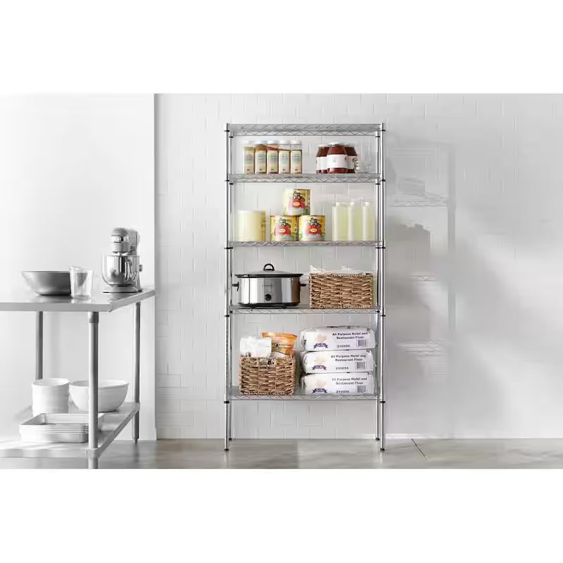 5-Tier Steel Wire Shelving Unit F105