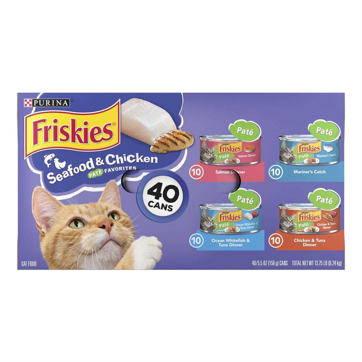 Seafood & Chicken Pate Variety Pack Wet Cat Food P7735