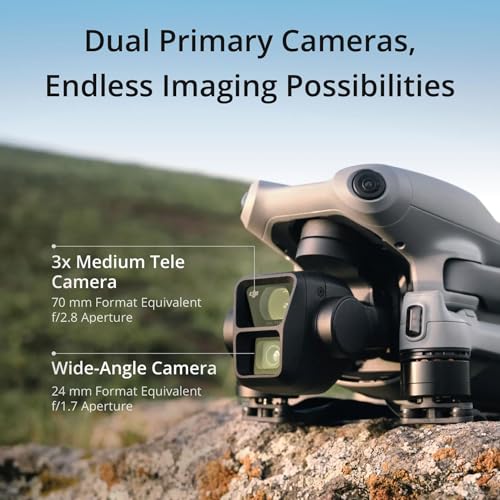 Drone with Dual Primary Cameras, 46-Min Max Flight Time, Omnidirectional Obstacle Sensing, 48MP Photos, 4K/60fps HDR W214