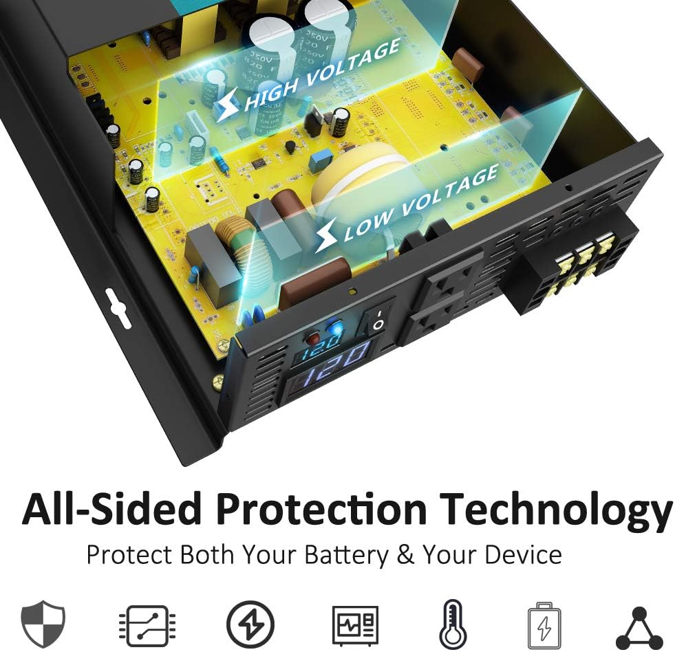 3000W Pure Sine Wave Inverter 24V DC to 120V AC N535705