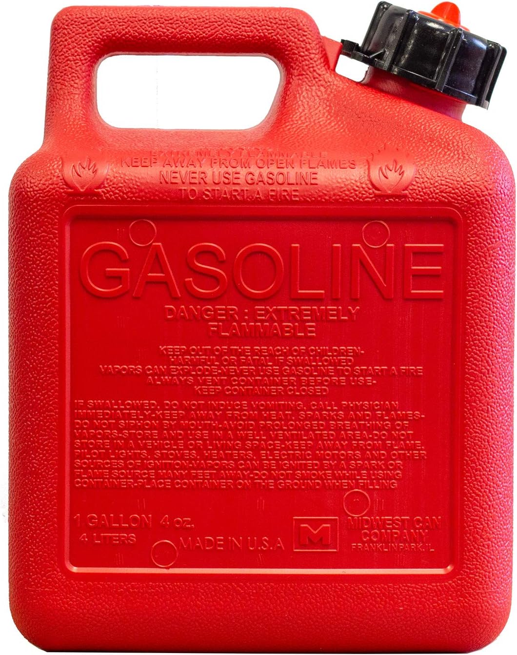 1 Gallon Gasoline Can with Auto Shut Off Spout X779