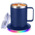 12oz USB Heated Coffee Mug with Auto Shut Off (Black) A33087