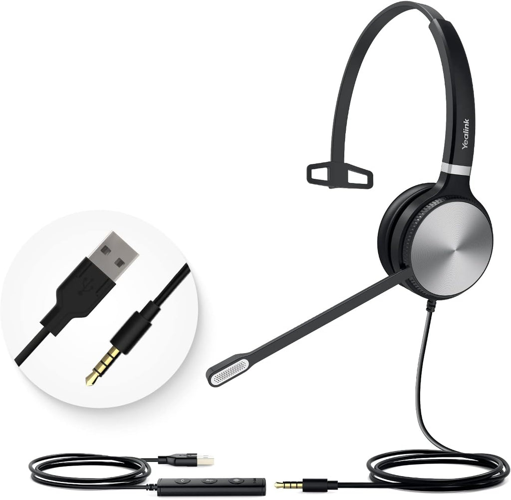 Headset with Microphone Noise Cancelling Stereo 3.5mm Jack C69975