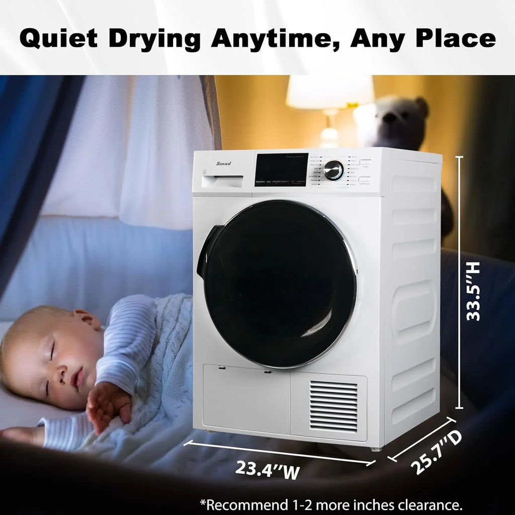 4.4 Cu ft Ventless Heat Pump Front Load Clothes Dryer N22516