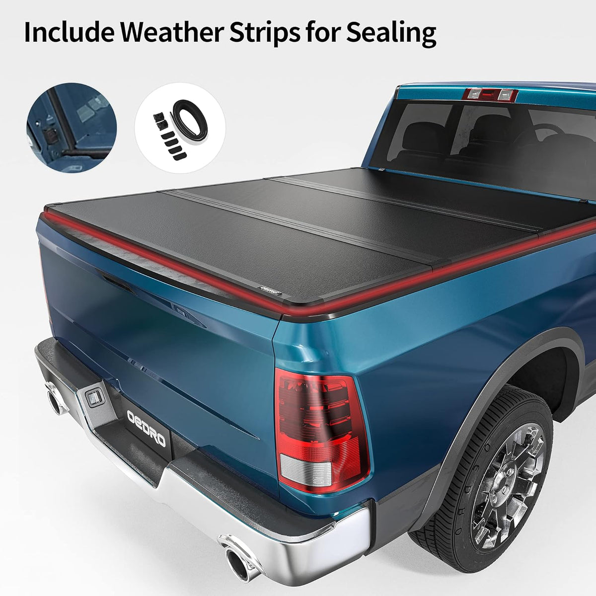 Hard Tri-fold Truck Bed Tonneau Cover for 2009-2022 Dodge Ram 1500, 5.6 ft Bed N2229