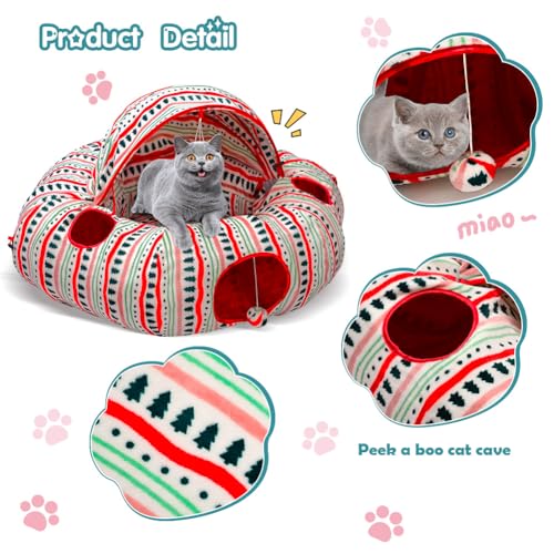 Plush Cat Tunnel Bed Y211