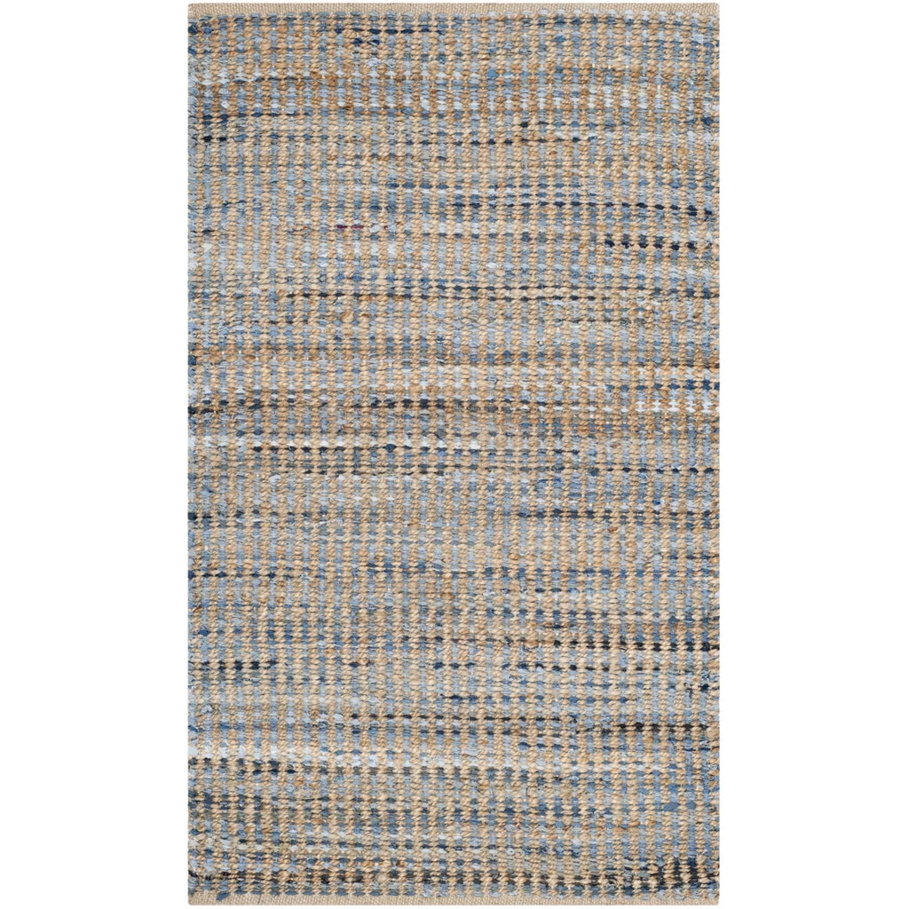 Handwoven Natural Blue Rug S477076
