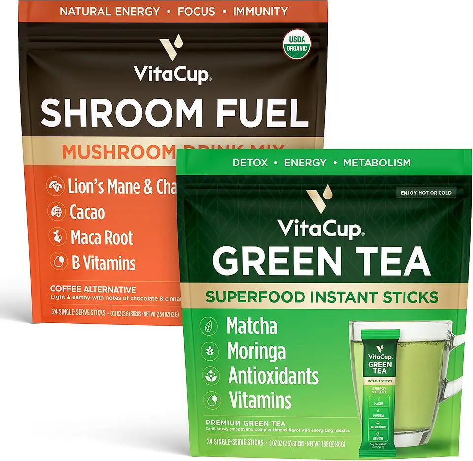 Instant Shroom Fuel 24Ct & Green Tea 24Ct V158