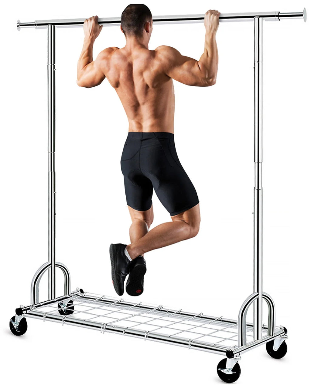 450 lbs Clothing Rack with Shelves C740