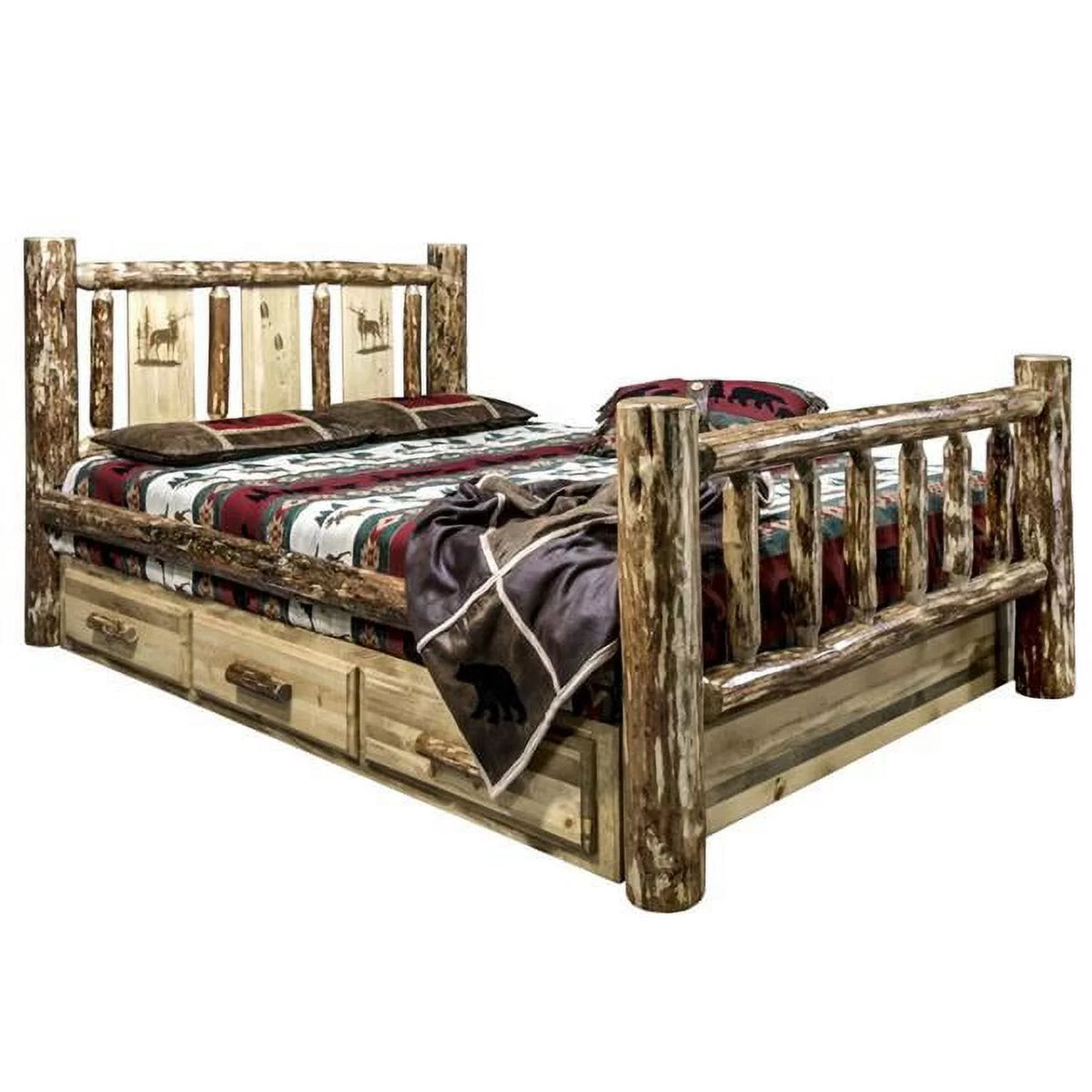 Queen Size Storage Bed A9706