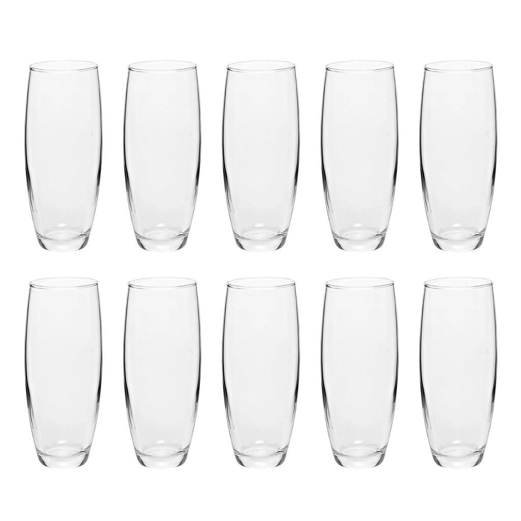 10 ARC Stemless Champagne Flutes Set, 9 oz. Clear K146