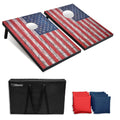 American Flag Cornhole Set with 8 Bean Bags L614
