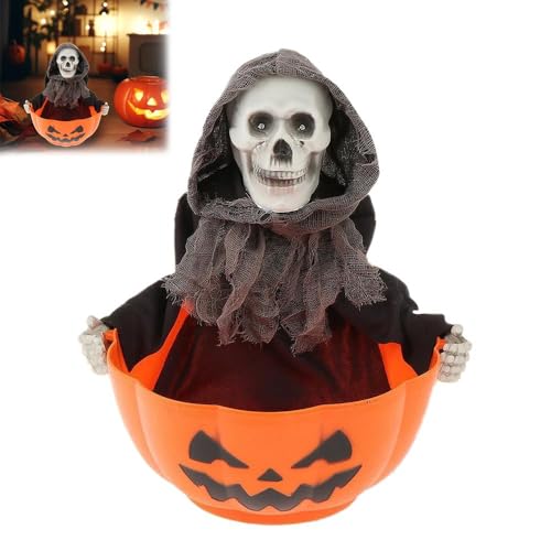 Halloween Candy Bowl with Motion Activated Light up Red Eyes and Sound W539708