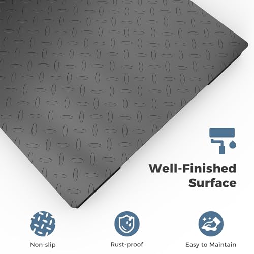 24"x24" 2500 lb Black Digital Industrial Floor Scale L1027