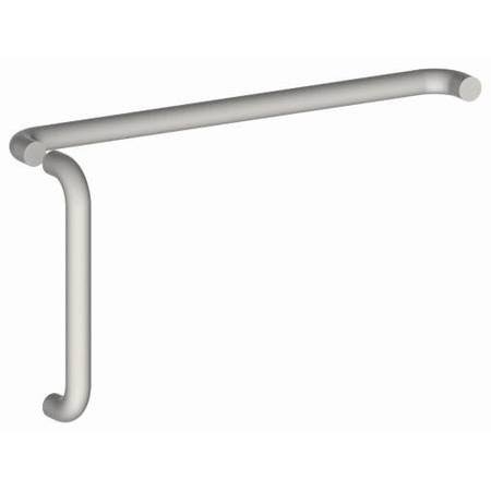 1-1/4x22 Round 12x22 Center to Center Door Pull and Push Set with Fasteners - Aluminum G69945
