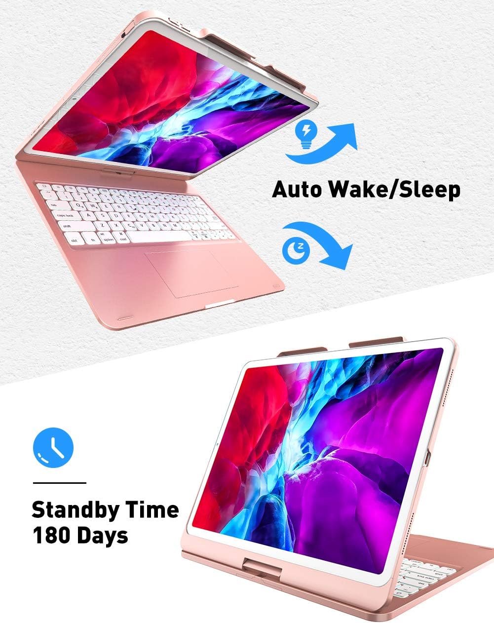 12.9 inch iPad Pro Keyboard Case with Touchpad T6582