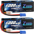 11.1V 80C 3S 6000mAh Lipo Battery Hard Case with EC5 Connector (2 Pack) W73994