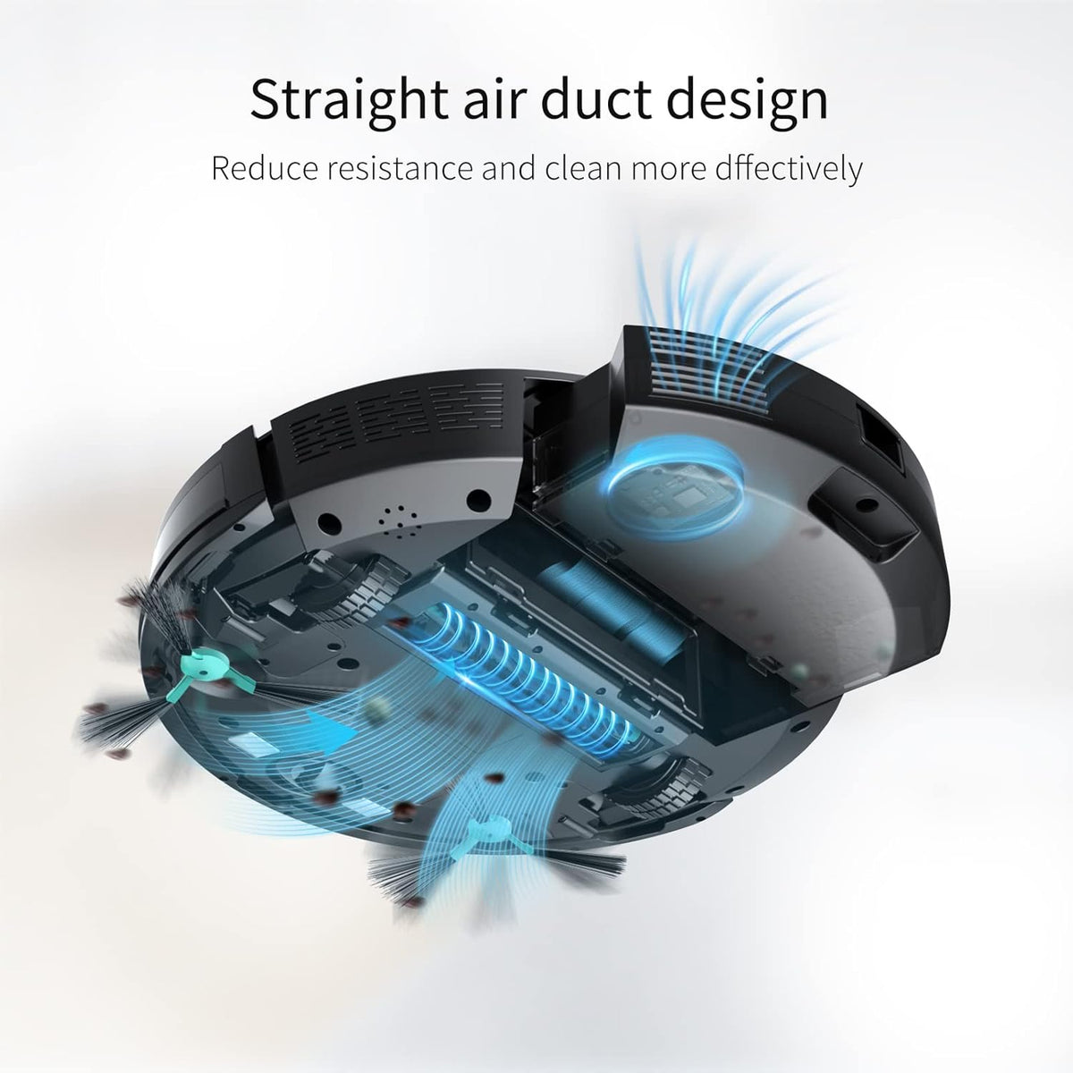 2-in-1 Robot Vacuum and Mop Combo, 2000Pa, 100mins Runtime W849