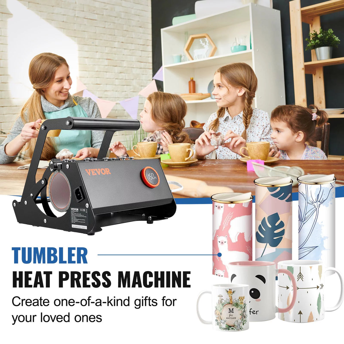30oz Mug Heat Press Machine Sublimation Transfer for Straight Skinny Tumblers Z821542