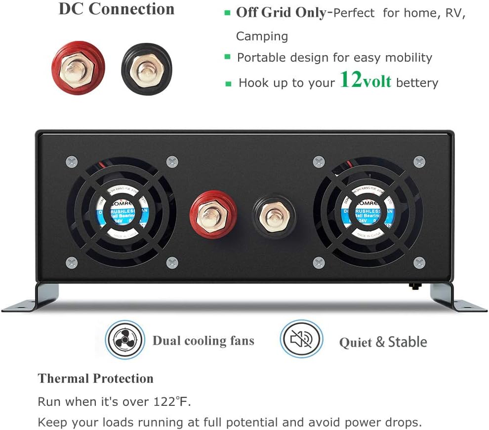 3000W Pure Sine Wave Inverter 24V DC to 120V AC N535705
