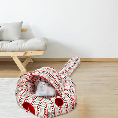 Plush Cat Tunnel Bed Y211