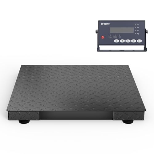 24"x24" 2500 lb Black Digital Industrial Floor Scale L1027