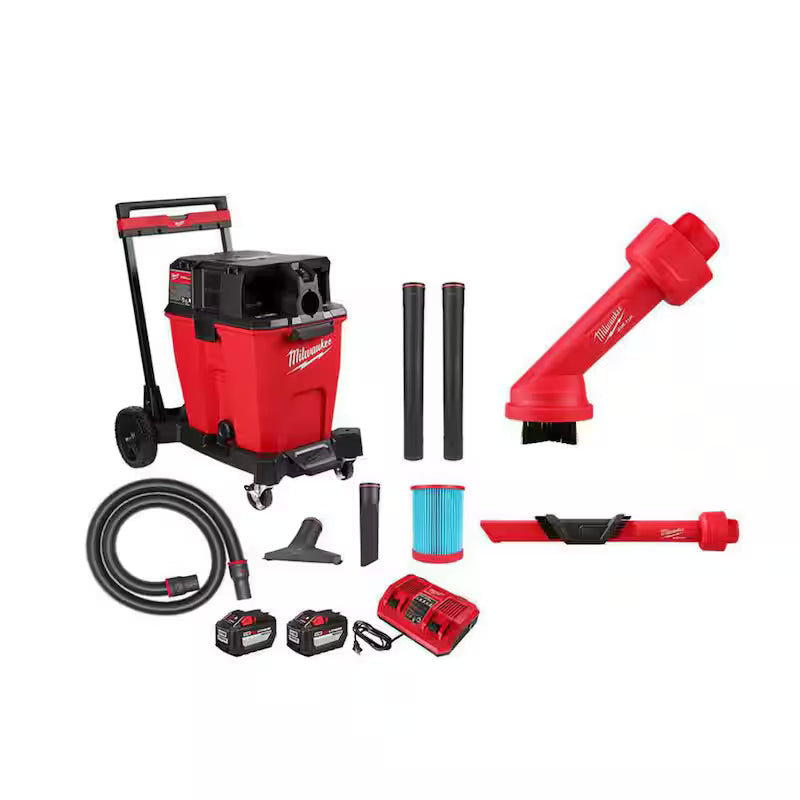 12 Gal. Cordless Wet/Dry Shop Vac Kit with Brush and Crevice Tools B481771