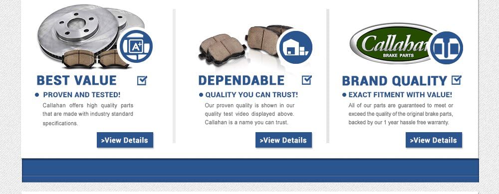 5 Lug Brake Disc Rotors and Metallic Brake Pads I48581