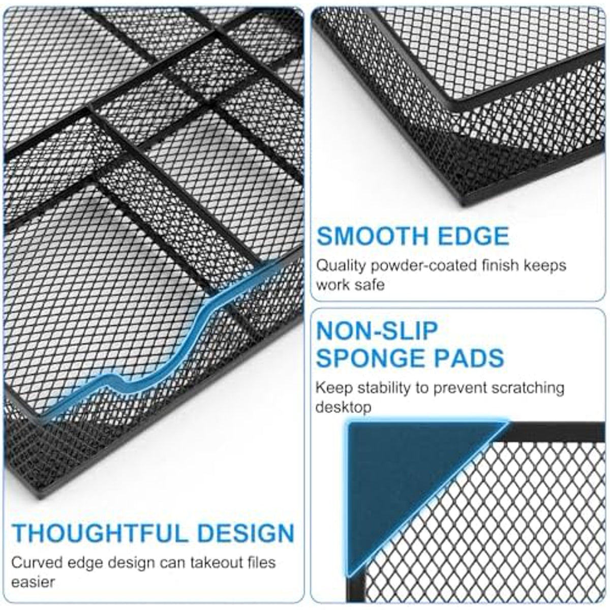 5 Grid Metal Mesh Drawer Organizer E399
