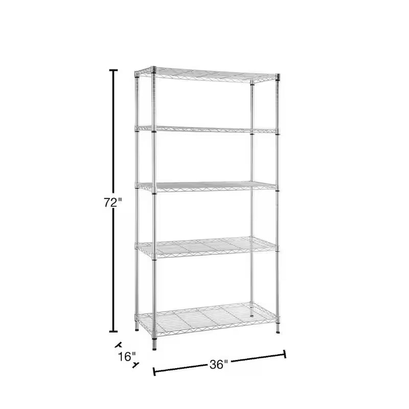 5-Tier Steel Wire Shelving Unit F105