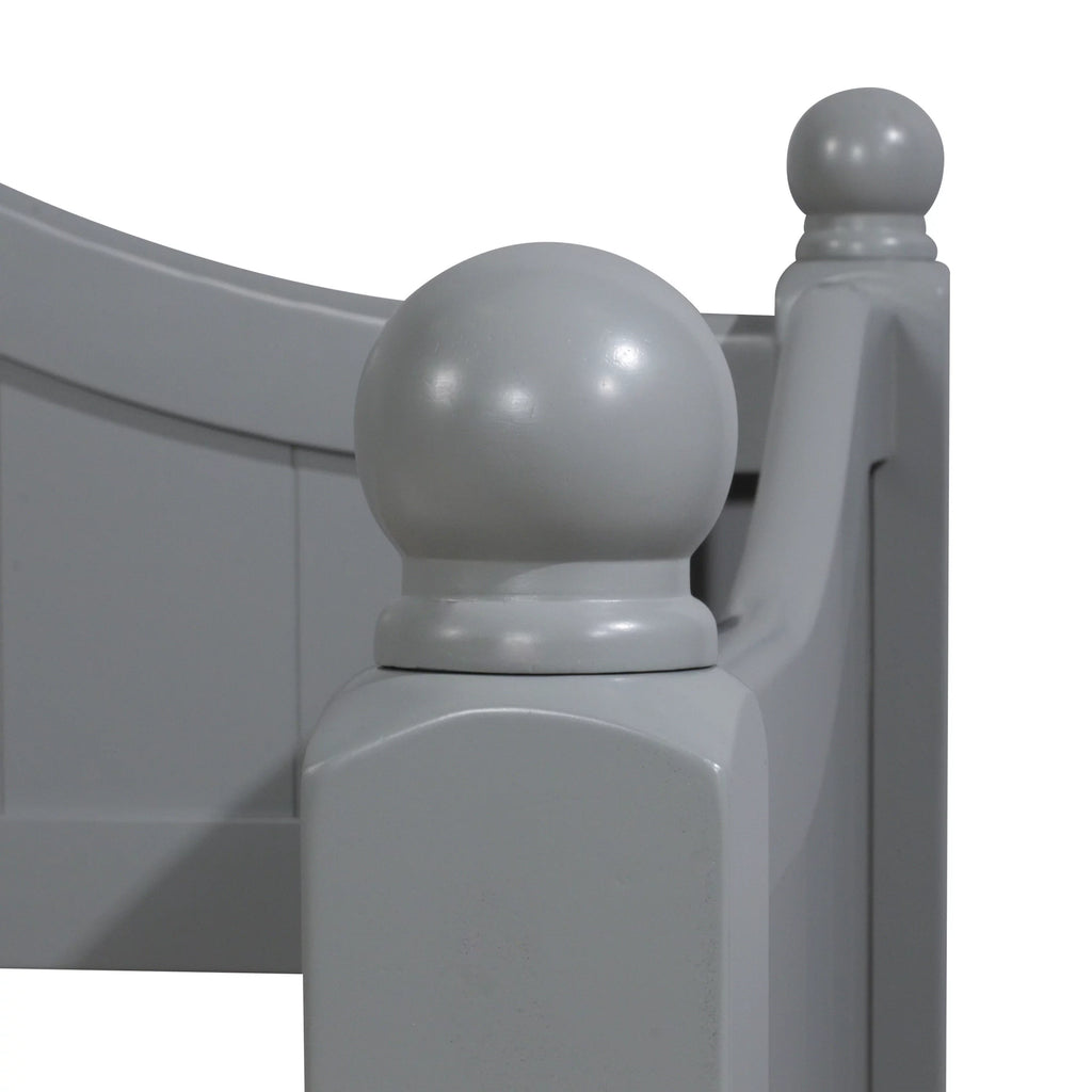 Gray Wood Daybed with Trundle U1663