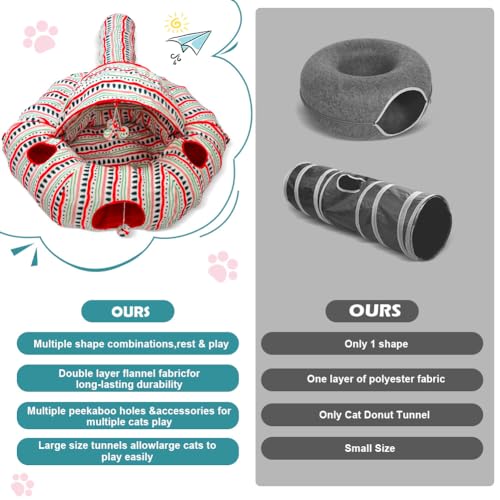 Plush Cat Tunnel Bed Y211