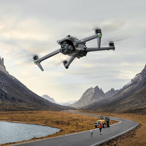 Drone with Dual Primary Cameras, 46-Min Max Flight Time, Omnidirectional Obstacle Sensing, 48MP Photos, 4K/60fps HDR W214