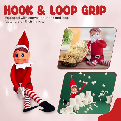12 Inch Boy & Girl Christmas Elf Figures V58513