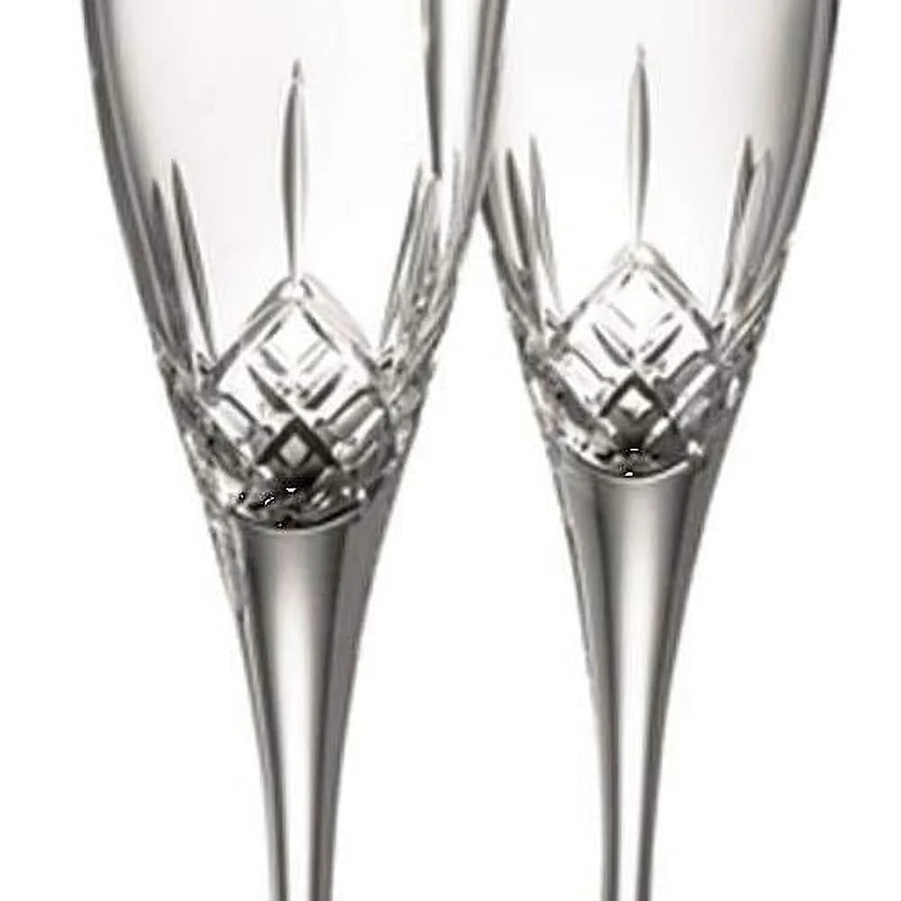Clear Glass Flute Pair K588