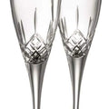 Clear Glass Flute Pair K588